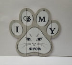 Türschild "MEOW"