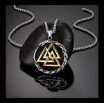 Halskette "Valknut Drache"