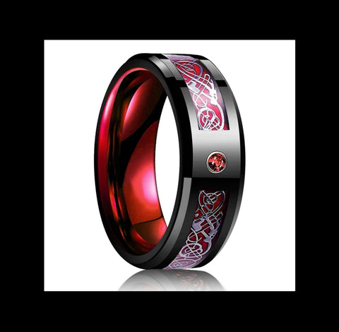 Ring "Mystic Stone" am Lederband